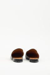 Gucci Black Leather Princetown Mule