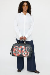 Gucci Leather Printed Duffle Bag