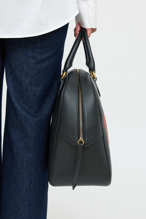 Gucci Leather Printed Duffle Bag