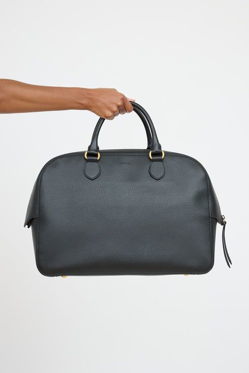 Gucci Leather Printed Duffle Bag