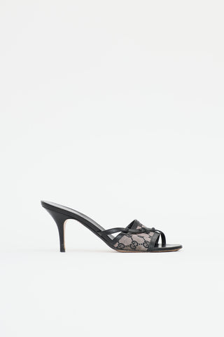 GucciGG Supreme Open Toe Heel