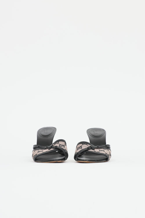 GucciGG Supreme Open Toe Heel