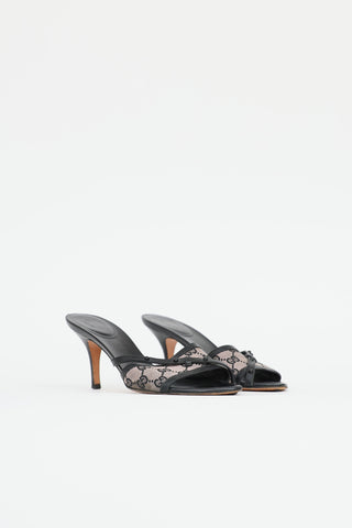 GucciGG Supreme Open Toe Heel