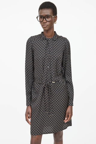 Gucci Silk Monogram Dress