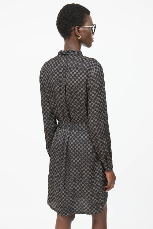 Gucci Silk Monogram Dress