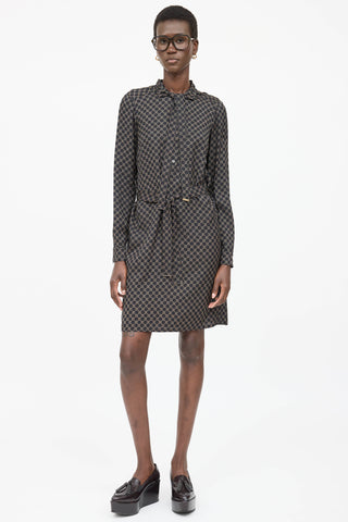 Gucci Silk Monogram Dress