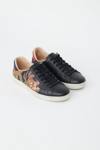 Gucci Black & Multi Ace Dragon Sneaker