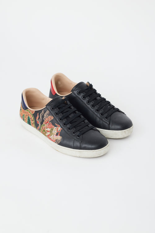 Gucci Black & Multi Ace Dragon Sneaker