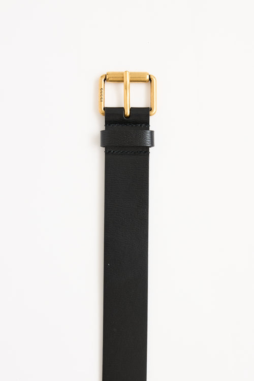 Gucci Leather Printed Belt