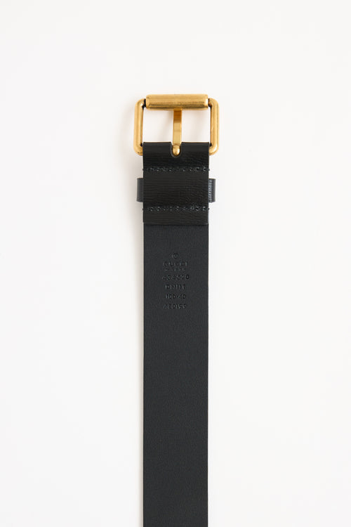 Gucci Leather Printed Belt