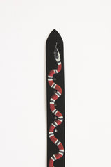 Gucci Leather Printed Belt