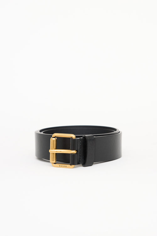 Gucci Leather Printed Belt
