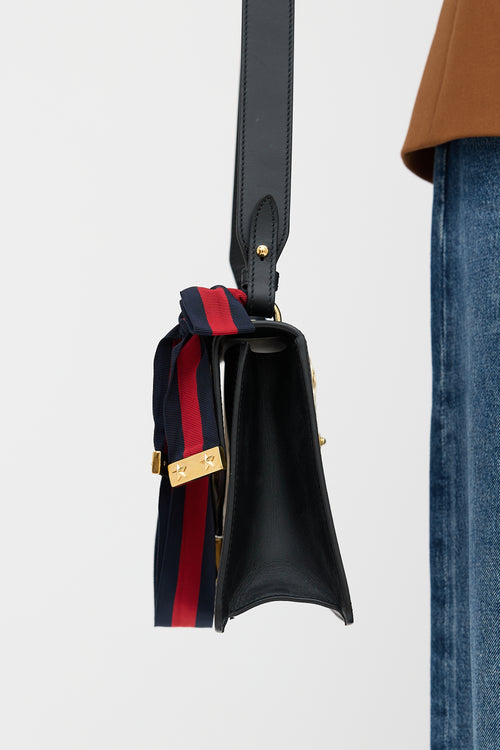 Gucci Leather Sylvie Chain Link Bag