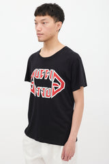 Gucci Black & Multicolour Metal Logo T-Shirt