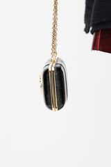 Gucci Black & Gold Leather Clutch
