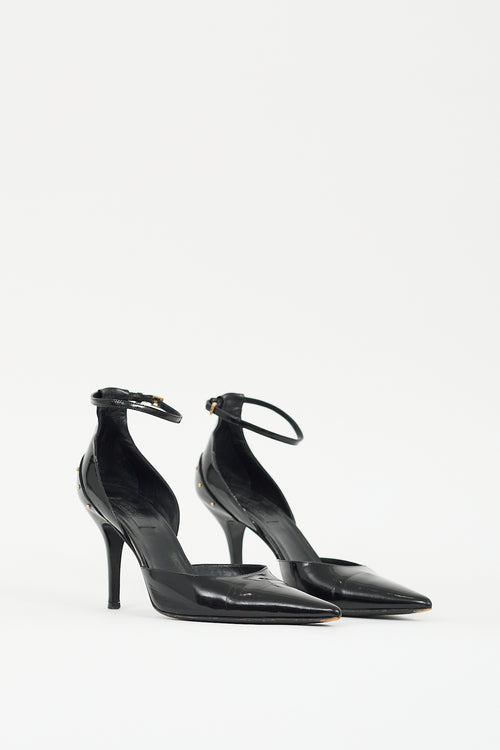 Gucci Black Patent Leather D'Orsay Pump