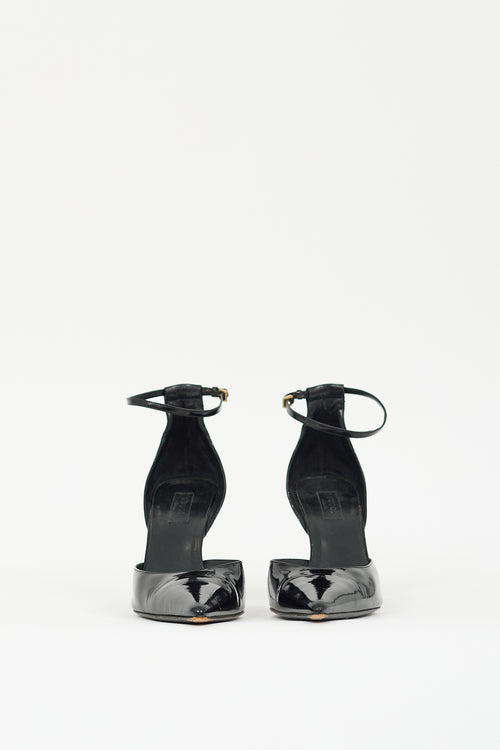 Gucci Black Patent Leather D'Orsay Pump