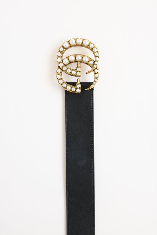 Gucci GG Marmont Pearl Belt