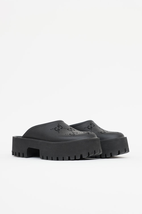Gucci Perforated Rubber Mule