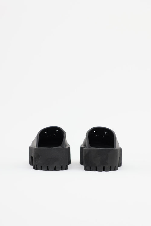 Gucci Perforated Rubber Mule
