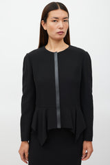 Gucci Black Peplum Jacket & Skirt Co-ord Set