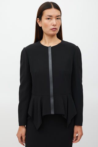 Gucci Black Peplum Jacket & Skirt Co-ord Set