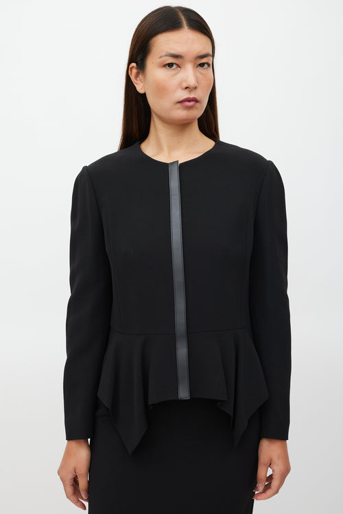 Gucci Black Peplum Jacket & Skirt Co-ord Set