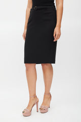 Gucci Black Peplum Jacket & Skirt Co-ord Set