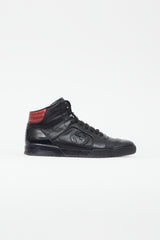たかゆき ページ Gucci-Black-Red-Leather-Hi-Top