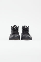 Gucci Black & Red Leather Hi-Top Sneaker