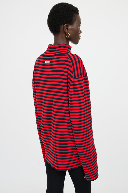 Gucci Striped Turtleneck Top