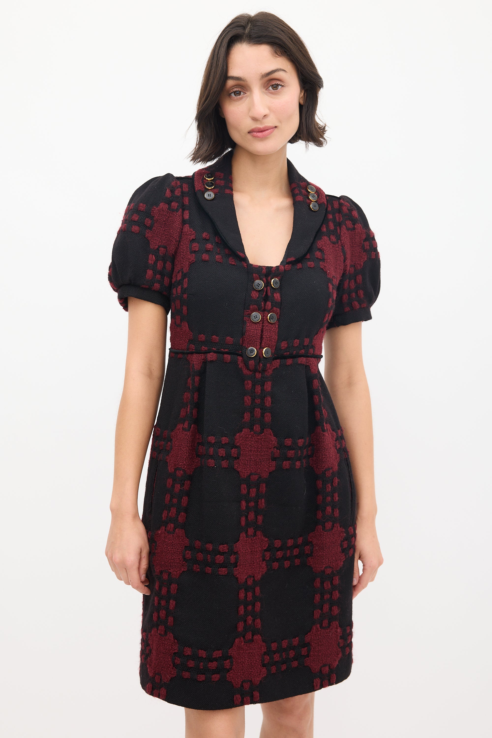 Gucci // Black & Red Wool Knit Dress – VSP Consignment Gucci // Black & Red Wool Knit Dress – VSP Consignment