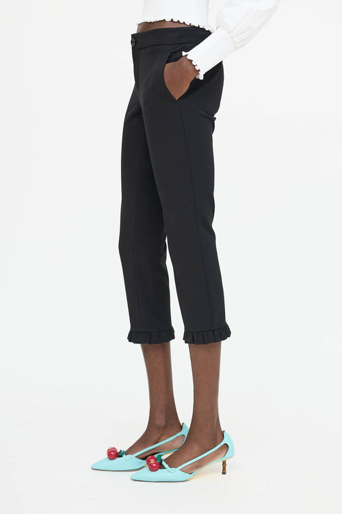 Gucci Ruffle Capri Pant