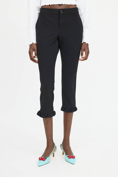Gucci Ruffle Capri Pant