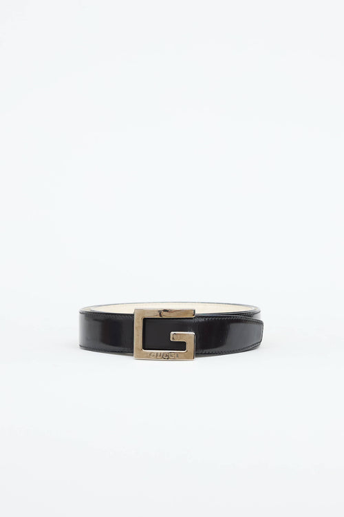 Gucci Leather G Buckle Belt