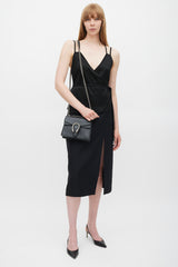 Gucci Black & Silver Leather Dionysus Bag