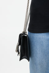 Gucci Black & Silver Small Dionysus Leather Bag
