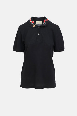 Gucci Embroidered Polo Shirt