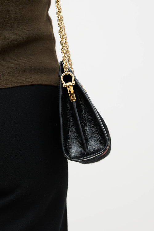 Suede Striped Ophidia Bag