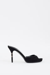 Gucci-Black-Suede-Bamboo-Peep-