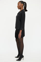 Gucci V-Neck Pocket Blouse