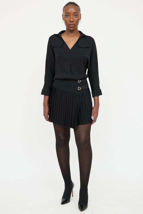 Gucci V-Neck Pocket Blouse