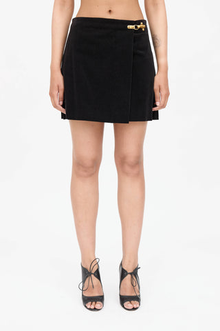 Gucci Velvet Clasp Skirt