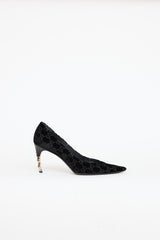 Gucci FW 2004 Velvet GG Pump