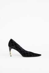 Gucci FW 2004 Velvet GG Pump