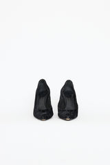 Gucci FW 2004 Velvet GG Pump