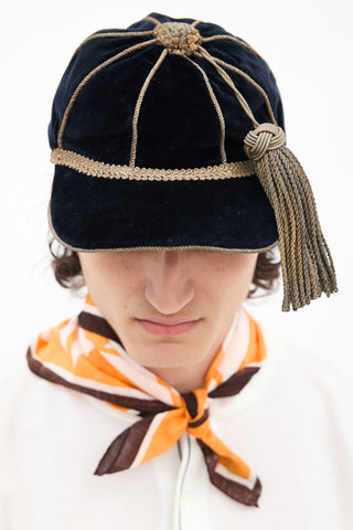 Gucci Velvet Tassel Hat