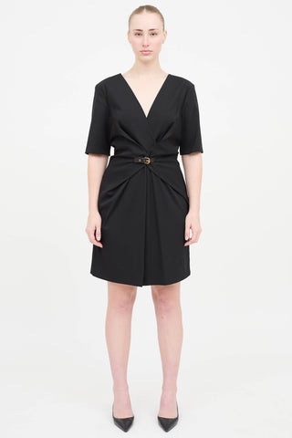 Gucci 2009 Cross Over Belted  Dress