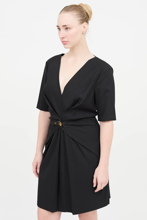 Gucci 2009 Cross Over Belted  Dress