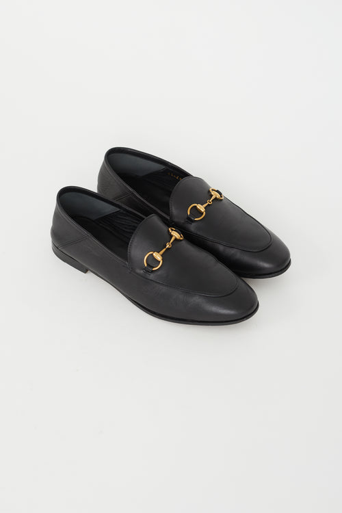 Gucci Black Leather Brixton Loafer